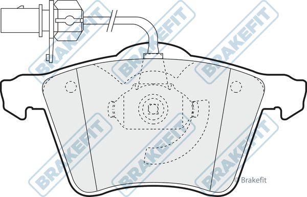 APEC BRAKING Комплект тормозных колодок, дисковый тормоз PD3046